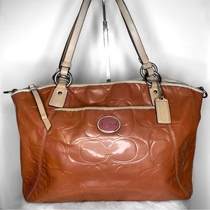 ❌SOLD❌ LARGE Coach Patent Leather Tote Bag